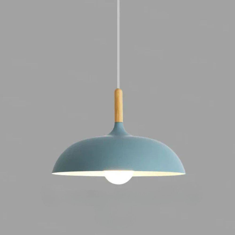 Nordic Oak Ceiling Light, Scandinavian Design with LED Lighting
