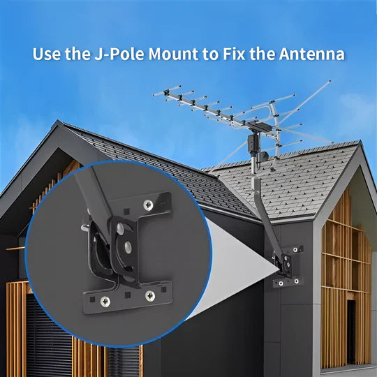 Outdoor Digital HD TV Antenna with 360 Directional Motor for Crystal Clear Reception