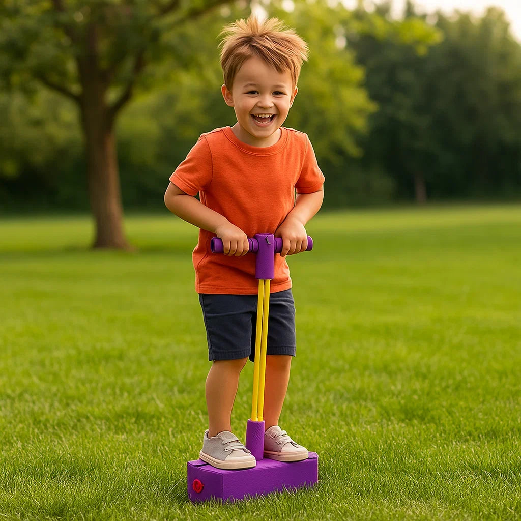 Pogo Jumper with Foam Base and Secure Handle for Kids Indoor Outdoor Play