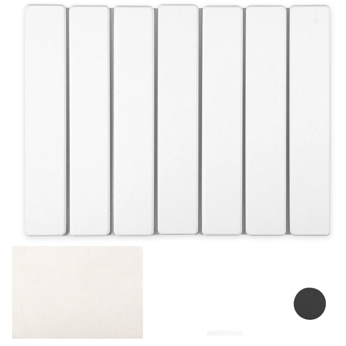 Diatomite Dish Drying Mat with Nonslip Rubber Base and Foldable Design