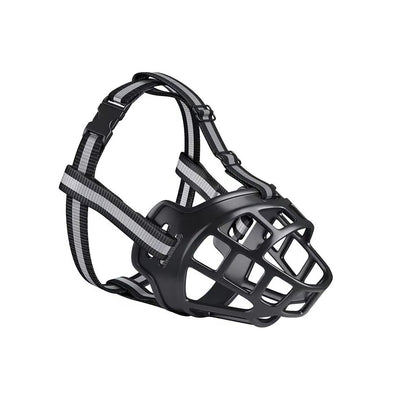 Breathable Rope Dog Muzzle with Reflective Safety Straps for Small to Large Dogs