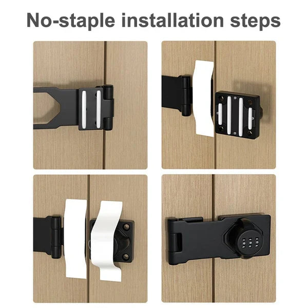 Combination Cam Lock with 1,000 Code Options and Chrome Dials, Dual Baseplate Design