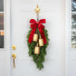 Rustic Hanging Brass Barrel Bells with Jute Rope Cluster for Holiday Decor