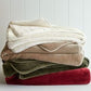 Ultra Soft Fleece Throw Blanket with Plush Ribbed Texture for Couch
