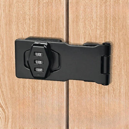 Heavy Duty Zinc Alloy Combination Hasp Latch with Resettable Code Mechanism