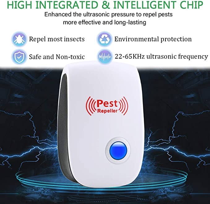 Indoor Ultrasonic Rodent Repeller with Electronic Pest Deterrent Technology for Home Use