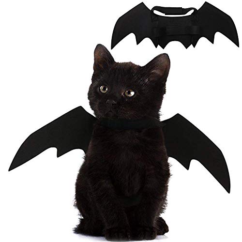 Bat Wings Costume Accessory with Adjustable Dual Straps for Cats and Small Dogs