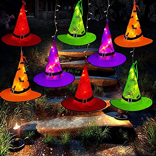 Witch Hat String Lights 44ft with 104 Warm White LEDs and 8 Light Modes