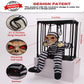 Animated Skull Prisoner with Motion Sensor Lunge and Red LED Eyes for Halloween