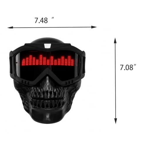 LED Costume Mask with App Control and Custom Display Animations