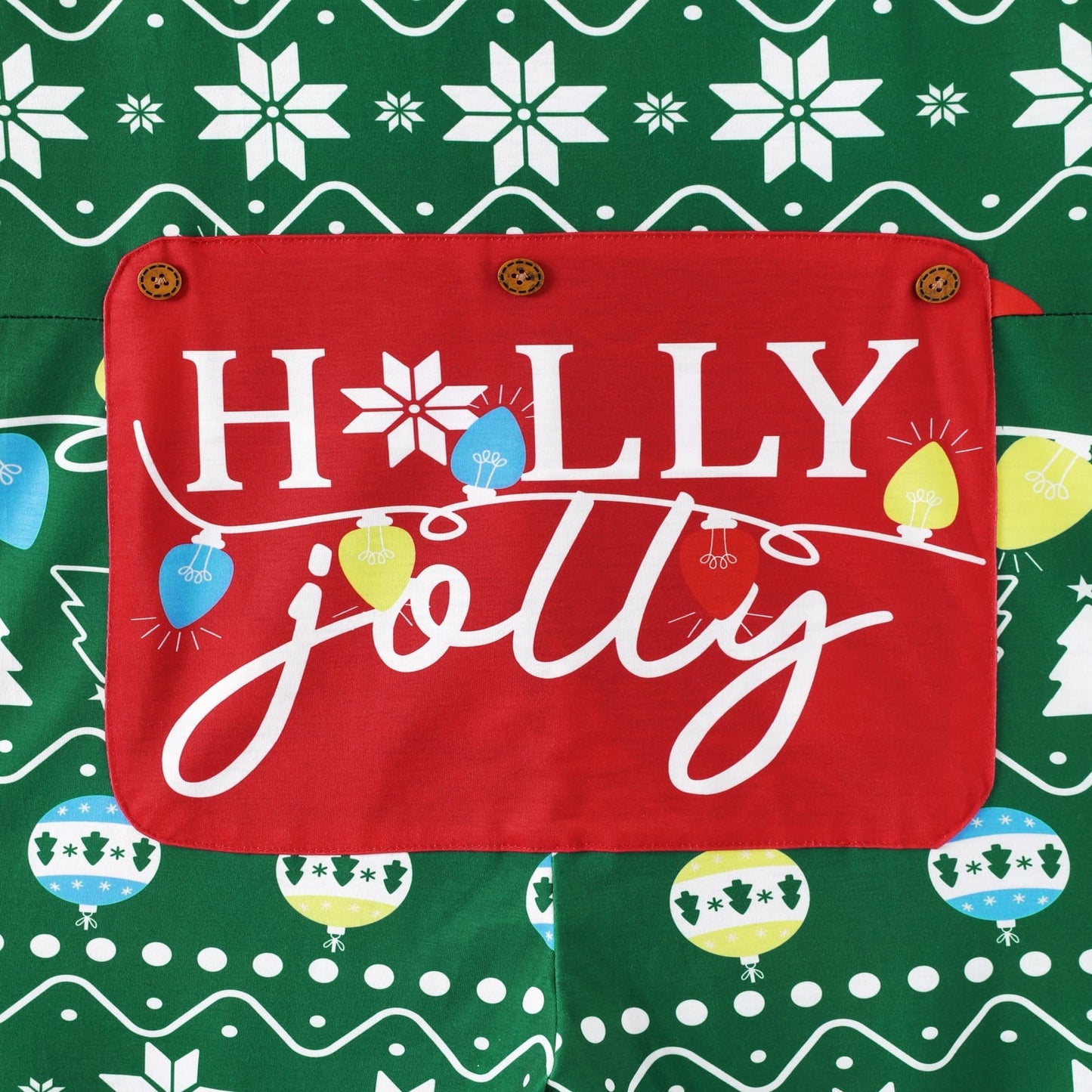 Matching Family Christmas Pajamas with Gingerbread and Tree Festive Print