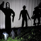 Metal Villain Shadow Caster Yard Stake with Ground Mount and Spotlight Projection