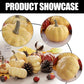 23 Pcs Fall Harvest Pumpkin Decor Set, 8 Pcs Cracked Pumpkins, Thanksgiving Bowl Fillers for Tiered Tray, Table Centerpiece and Autumn Home Decor
