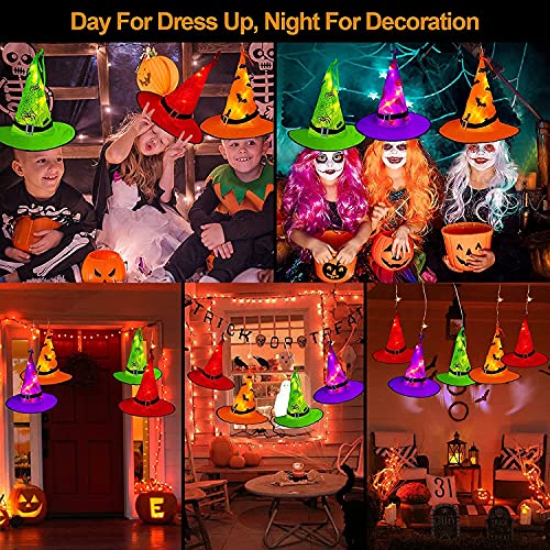 Witch Hat String Lights 44ft with 104 Warm White LEDs and 8 Light Modes