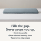 Lower Back Support Pillow with Memory Foam and Tapered Edge, 23.6 inches Wide