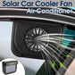 Solar Powered Car Window Vent Fan with Dual Airflow and Auto Daylight Operation
