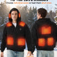Unisex Electric Heated Fleece Pullover Sweatshirt with Included Battery Pack