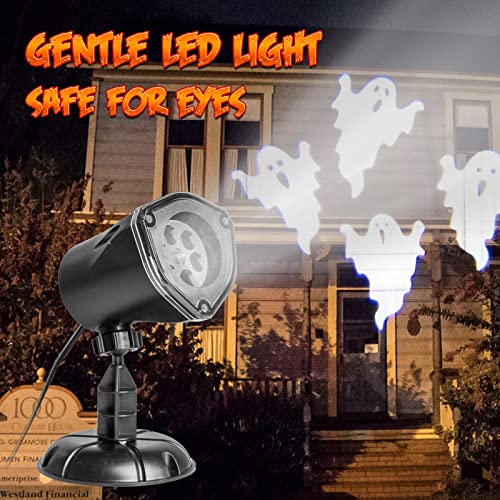 Moving Ghost Projector with 360-Degree Rotation and 270-Degree Tilt