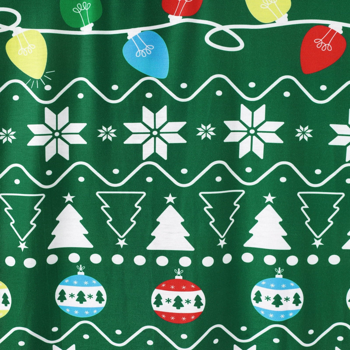 Matching Family Christmas Pajamas with Gingerbread and Tree Festive Print