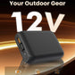 Mens Electric Heated Zipper Sweatshirt with Rechargeable Battery Pack and Dual Heating Zones