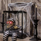 Animated Skull Prisoner with Motion Sensor Lunge and Red LED Eyes for Halloween