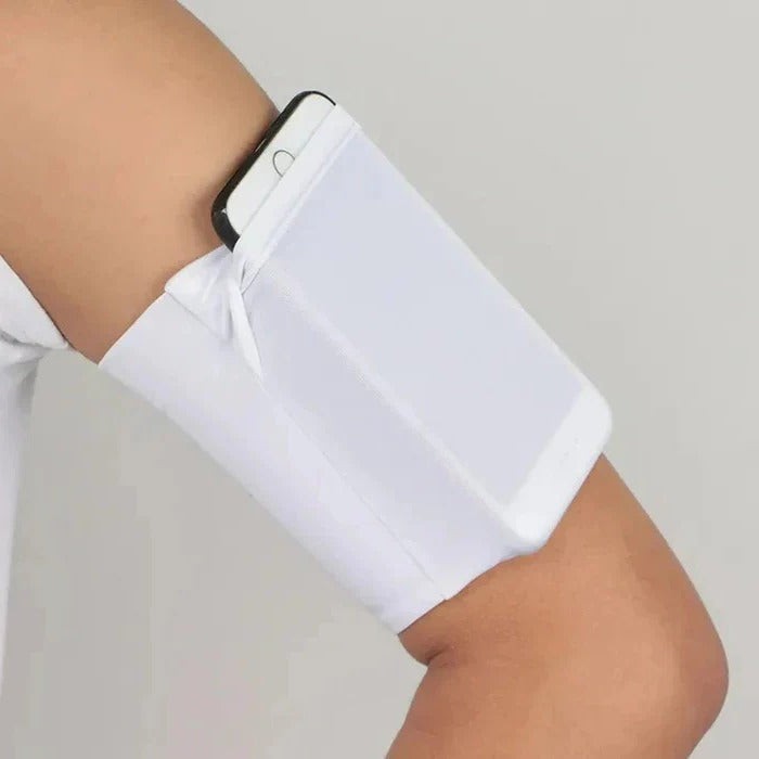 Elastic Arm Sleeve Phone Holder with Zipper Pocket for Running and Workout