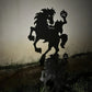 Metal Villain Shadow Caster Yard Stake with Ground Mount and Spotlight Projection