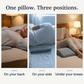 Lower Back Support Pillow with Memory Foam and Tapered Edge, 23.6 inches Wide