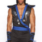 Mens Dragon Ninja Costume Set with Hooded Tunic and Gauntlets