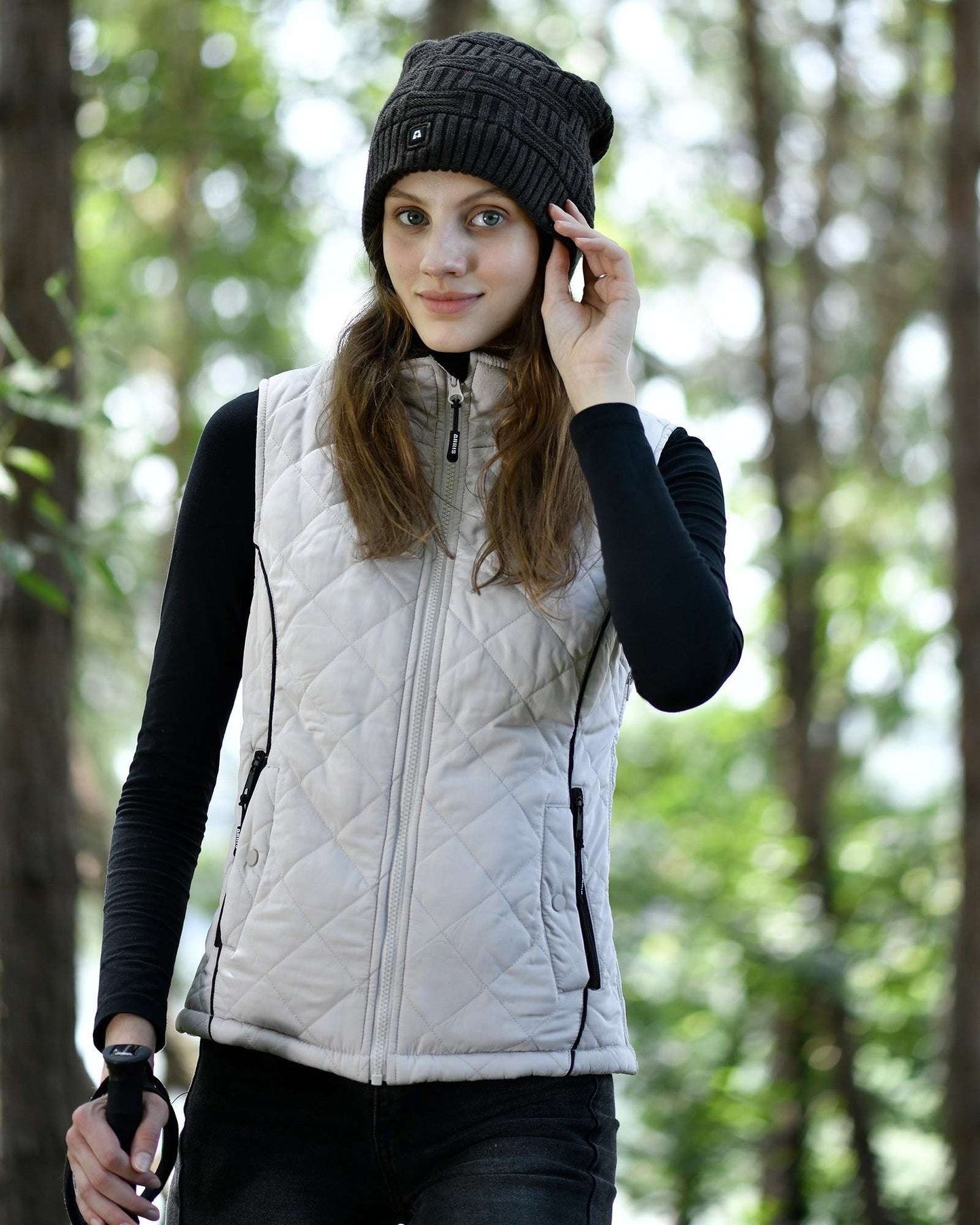 Women Electric Heated Thermal Vest with Adjustable Sizing and Temperature Control
