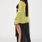 Womens Egyptian Queen Costume Set with Sheer Dress and Cape