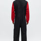 Mens Race Car Driver Costume Jumpsuit with Front Zipper