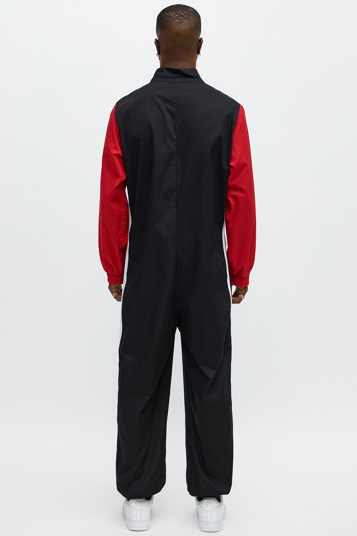 Mens Race Car Driver Costume Jumpsuit with Front Zipper