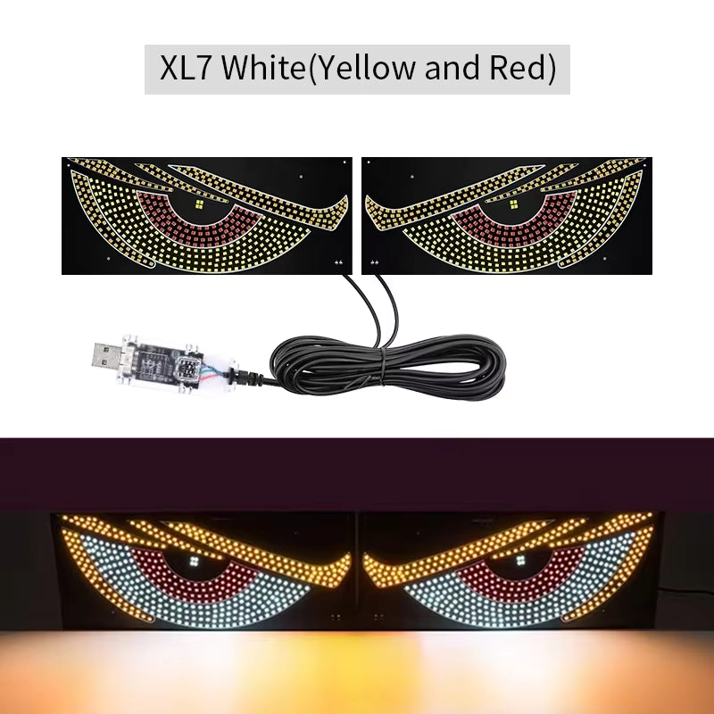 Car Windshield LED Display Panel with Remote Control and Music Sync