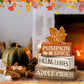 4 Pcs Wooden Stacked Maple Leaf Decor, Thanksgiving Table Decorations, Rustic Fall Centerpiece for Home