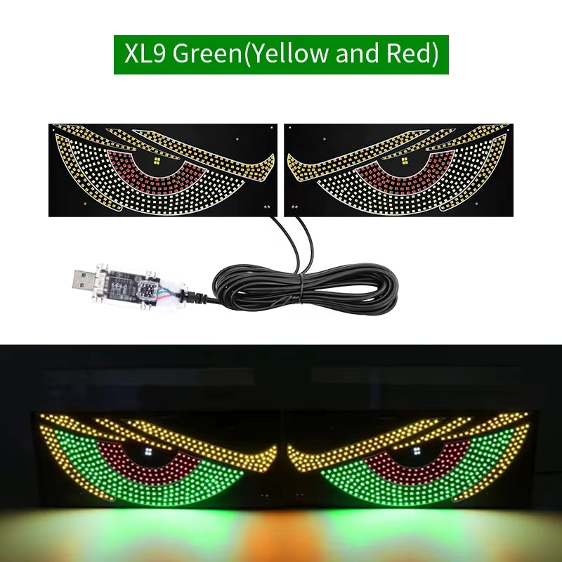Car Windshield LED Display Panel with Remote Control and Music Sync