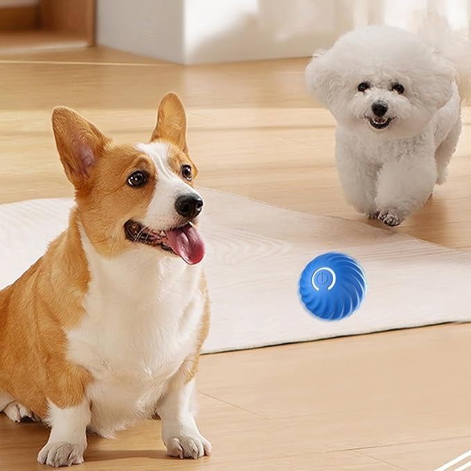 Interactive Motion Dog Toy with Obstacle Sensing and Unpredictable Movement, Rechargeable