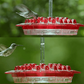 Hummingbird Feeder with Bee-Resistant Hexagonal Ports and 12oz Capacity All Vera Mart