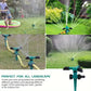 Rotating Garden Sprinkler Set with 360 Degree Coverage and Adjustable Spray Angles, 5 Pack