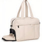 Puffer Duffle Bag with Quilted Polyester Exterior and Roomy Main Compartment