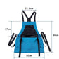 Water Resistant Garden Apron with Cross Back Straps and Dual Pockets, Adjustable Fit