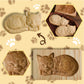 Wooden Cookie Cutter with Seven Seasonal Designs and Press-Lift Mold