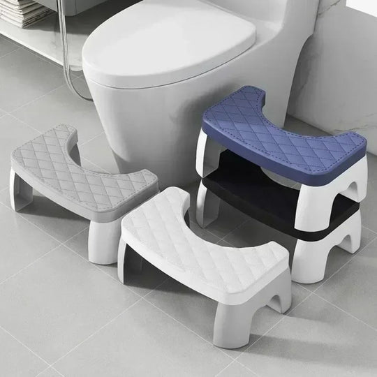 Compact Non-Slip Toilet Stool for Better Bathroom Posture