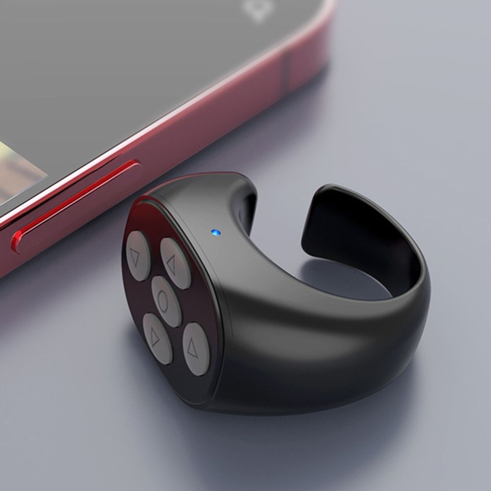 Wireless Page Turner Remote with Finger Ring Attachment and Camera Shutter