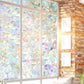 Static Cling Window Film with Rainbow Light Effect and UV Blocking