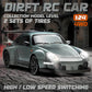 4WD RC Drift Car with Swappable Drift Tires and Rechargeable Battery, LED Track Lighting