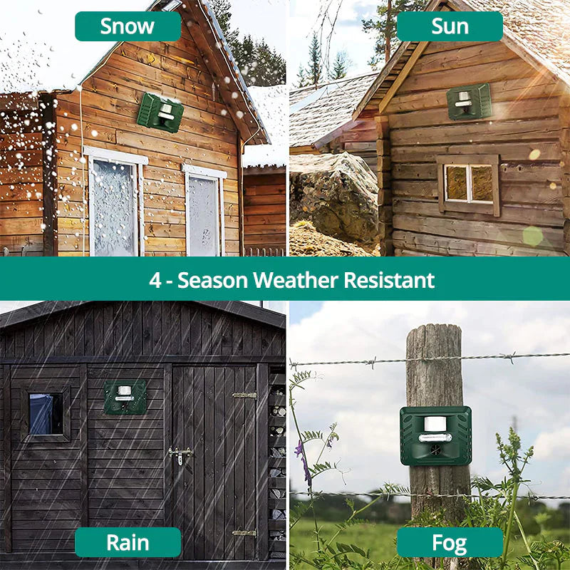 Woodpecker Ultrasonic Animal Repeller Motion-Activated Outdoor Deterrent