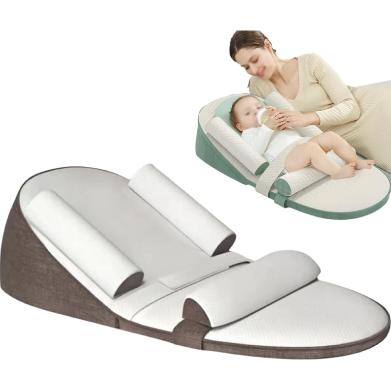 Infant Wedge Pillow with Memory Foam and Removable Waterproof Cover, Breathable  Fabric