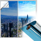 Solar Heat Blocking Window Film with Static Cling and UV Filtration, 15.7x39.4in
