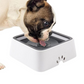 Dog Water Bowl with Floating Disk Control and Non-Slip Base, 1.5 Liter